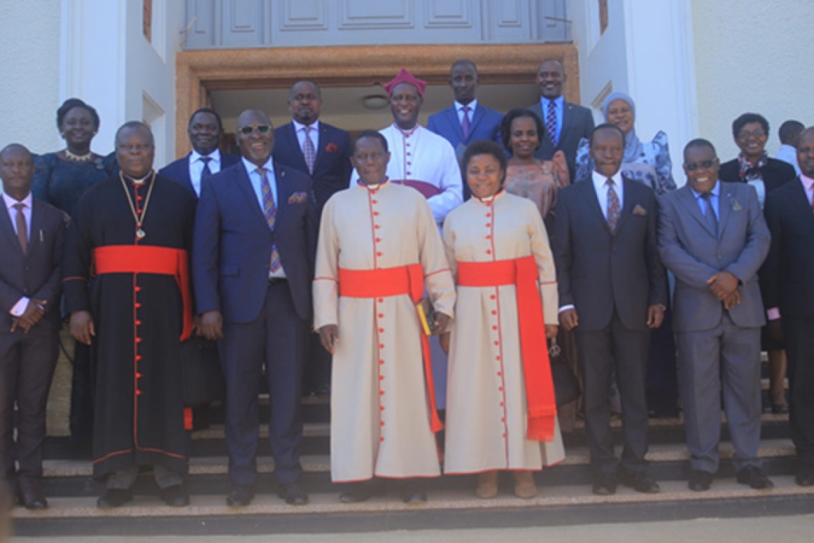 Rev Can Moses Bbanja visits Bulange Mengo in preparation for his inauguration